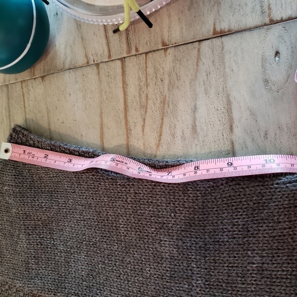 PROMOD Grey Heather V Neck Knit Sweater Vest, long vest, vintage sweater vest Sm - Picture 12 of 13